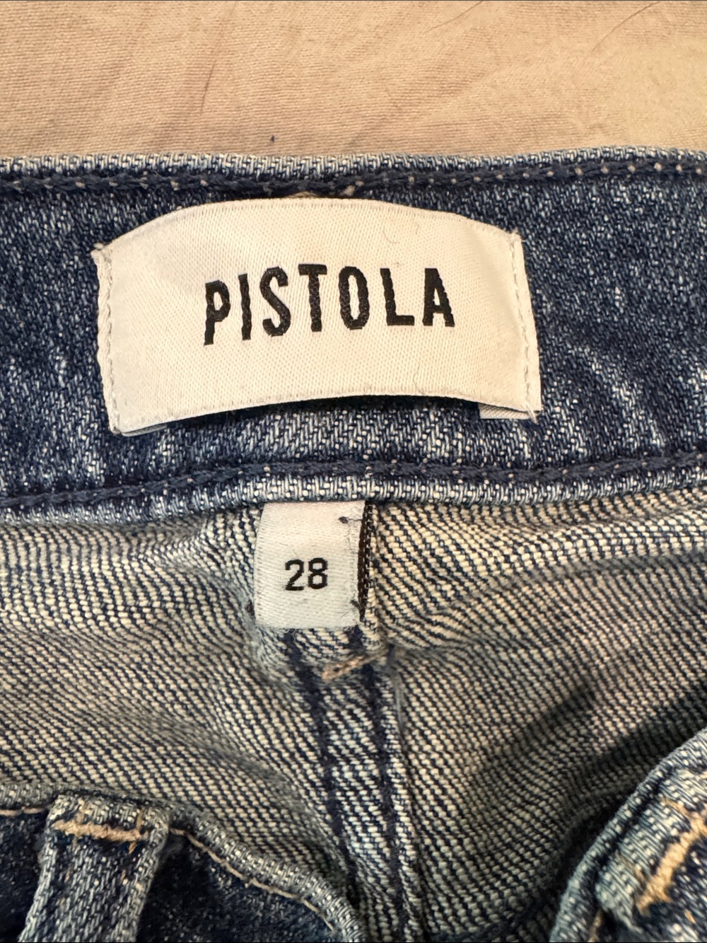 Pistola Distressed Light Blue Denim Jeans